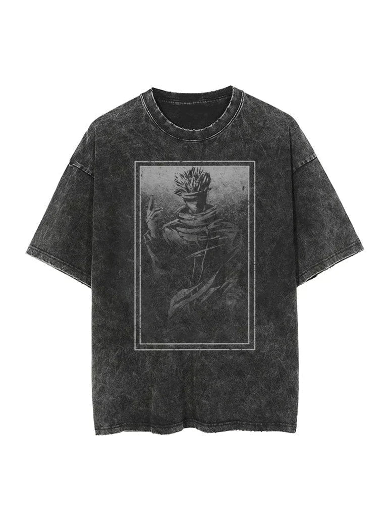 GOJO SATORU VINTAGE OVERSIZE TEE