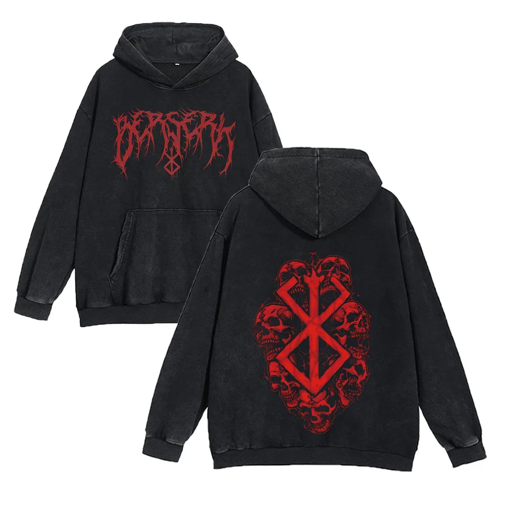 Berserk Anime Printed Hoodie