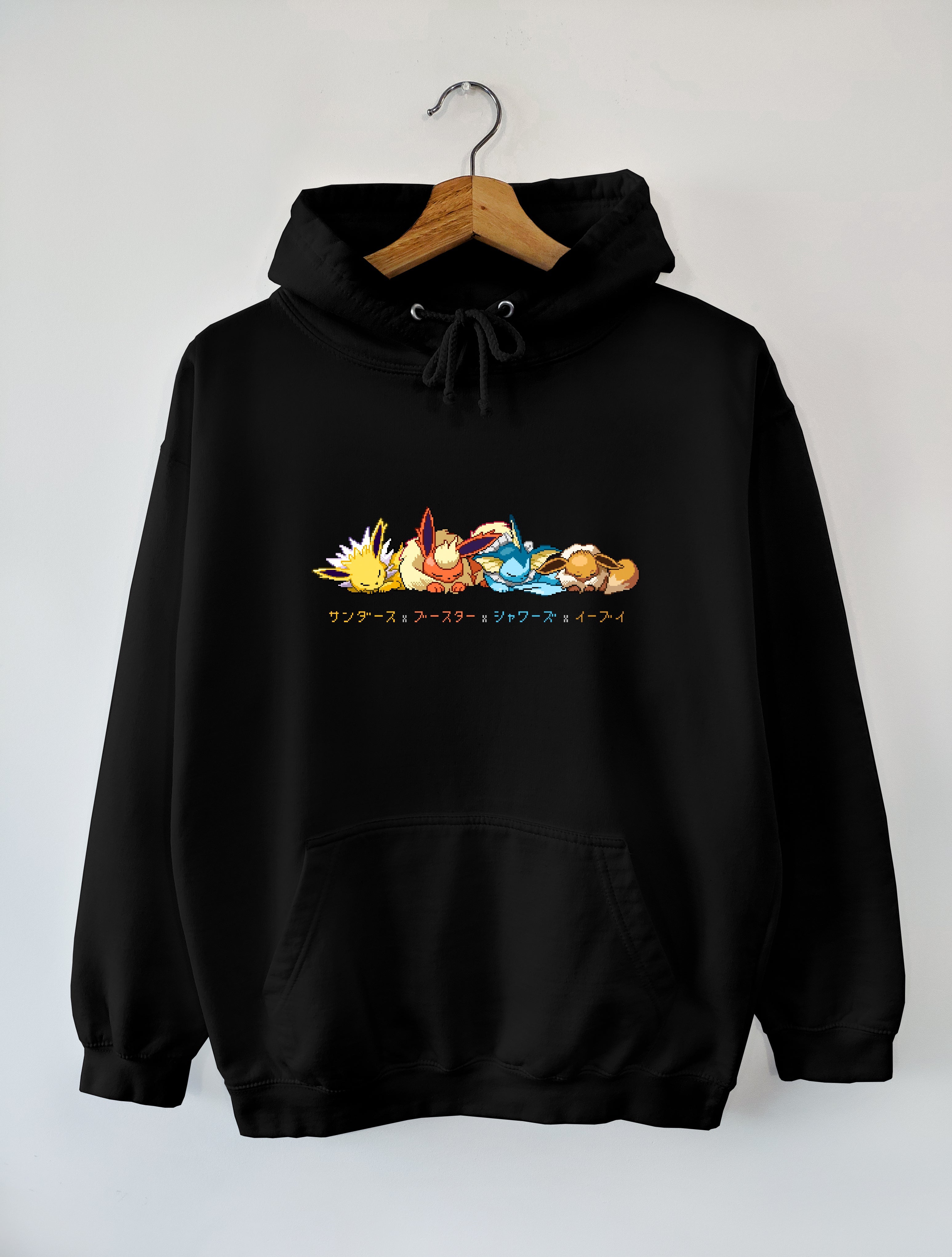 UNISEX HOODIE / PKM - GEN 1 ALL EEVEELUTION SLEEPY DESIGN