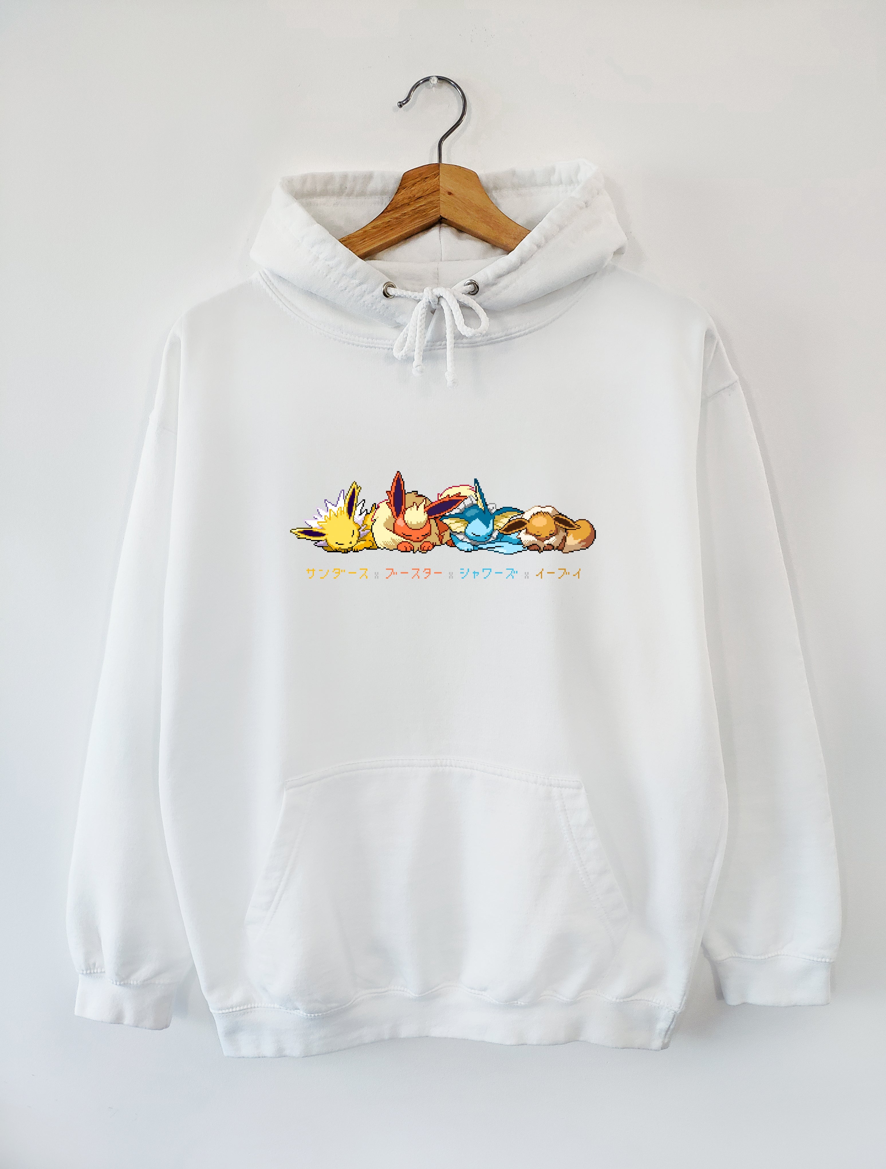 UNISEX HOODIE / PKM - GEN 1 ALL EEVEELUTION SLEEPY DESIGN