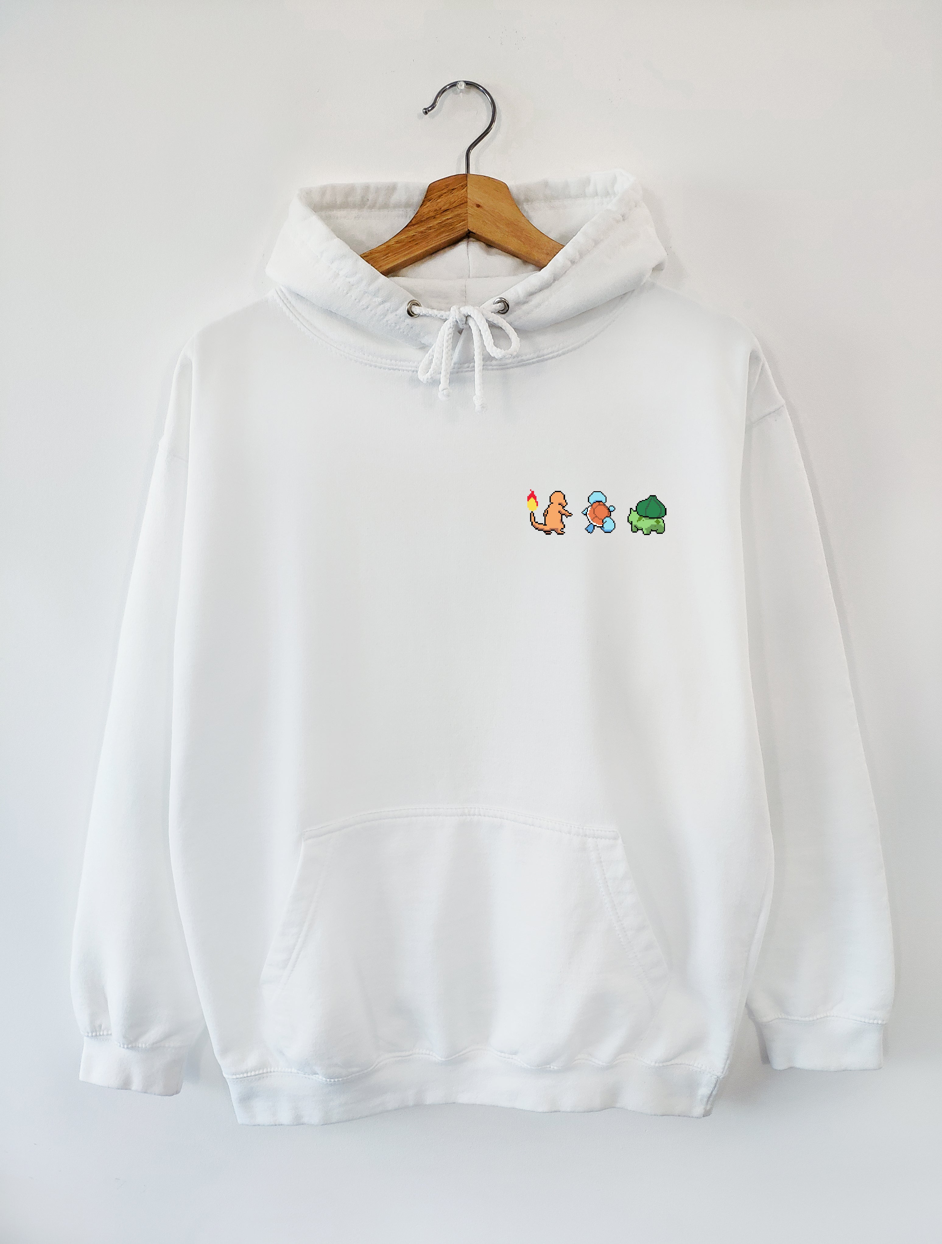 UNISEX HOODIE / PKM GEN1 STARTERS POCKET DESIGN