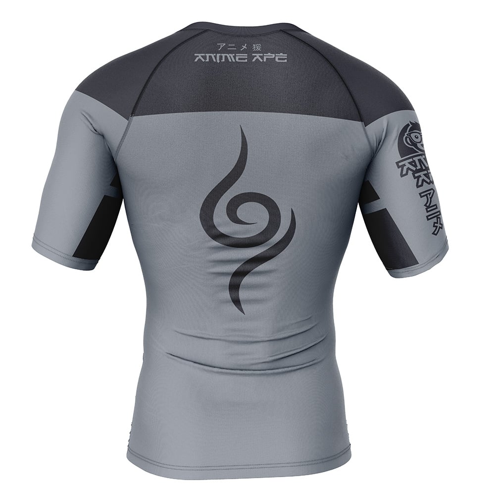 Kakashi Anbu Naruto Short Sleeve Rash Guard Compression Shirt