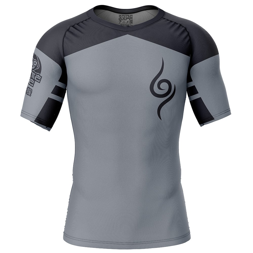 Kakashi Anbu Naruto Short Sleeve Rash Guard Compression Shirt