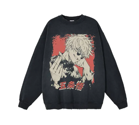 Jujutsu Kaisen Gojo Washed Crewneck Sweatshirt