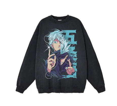 Jujutsu Kaisen Limitless Gojo Washed Crewneck Sweatshirt