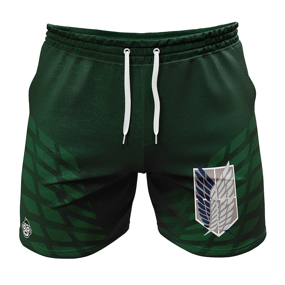 Survey Corps Attack on Titan Gym Shorts