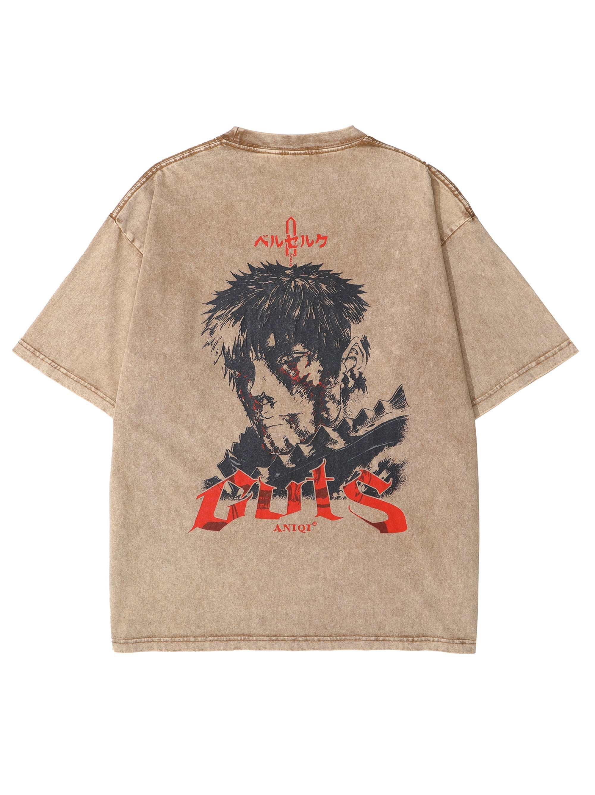 THE STRUGGLER EMBROIDERED ACID WASH TEE